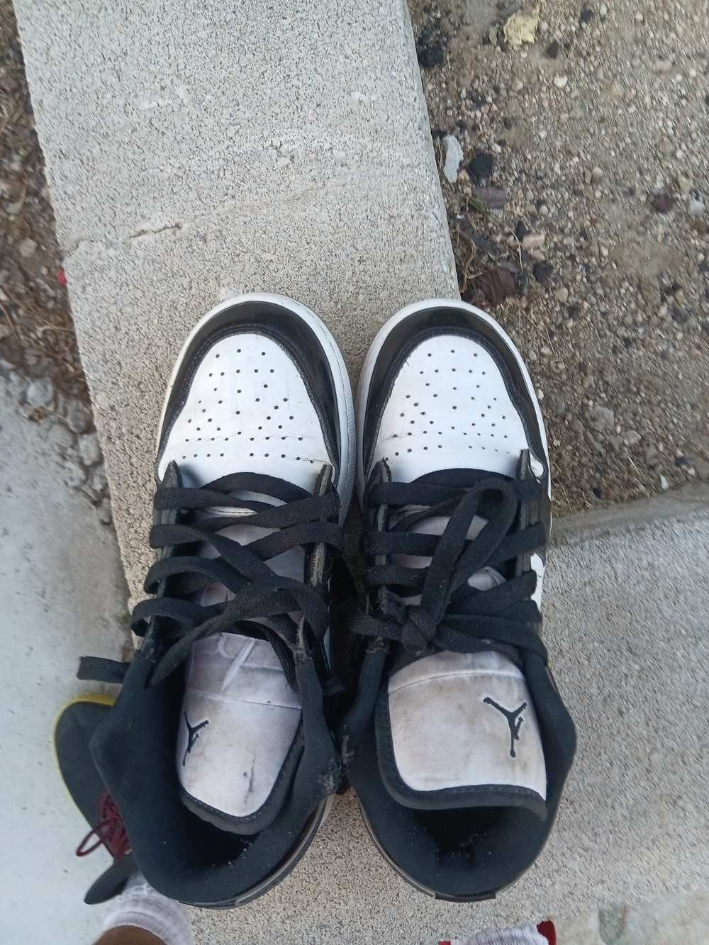 Jordan Low-Top Sneakers in Black and White